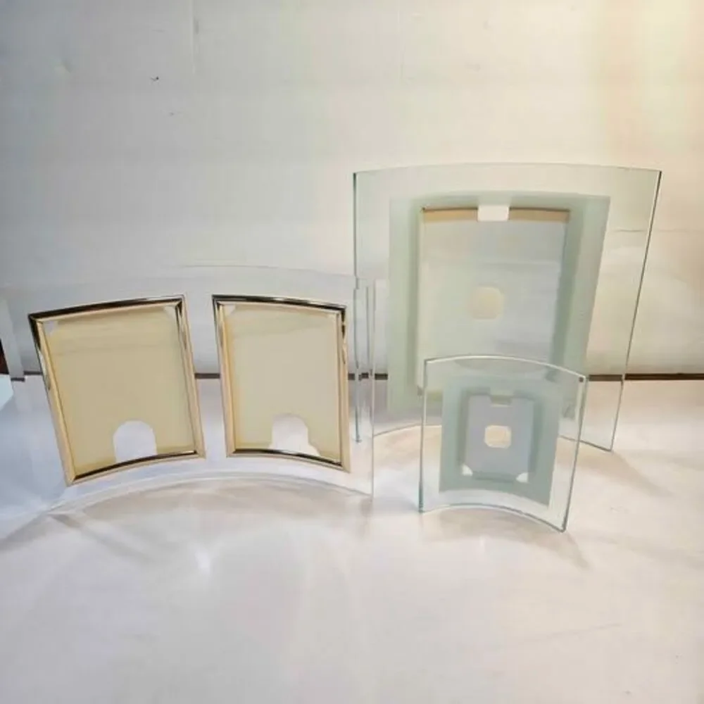 Curved Glass Picture Frame Set of 3
